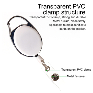 Deyi Bán Buôn Nhiệm Vụ Nặng Nề Có Thể Thu Vào Huy Hiệu Chủ Reel Kim Loại ID Người Giữ Huy Hiệu Với Vành Đai Clip Vòng Chìa Khóa Cho Thẻ Tên Keychain - Product Image 3