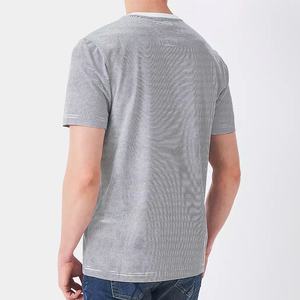 Camiseta de Manga Corta para Hombre, 100% Algodón de Alta Calidad, Cuello Redondo, Estilo Holgado, Personalizable con Diseño de Letras y Logotipo Tejido - Product Image 3