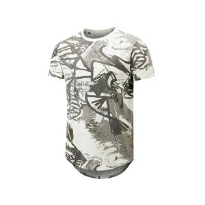 เสื้อยืดคอกลมแขนสั้นสำหรับผู้ชาย, เสื้อลำลองโอเวอร์ไซส์ฮิปฮอปพิมพ์ลายฮิปฮอปสำหรับใส่ออกกำลังกายฟิตเนส - Product Image 6