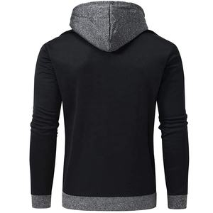 Sweat à capuche zippé pour homme avec broderie personnalisée Sweat à capuche grande taille décontracté pour homme uni OEM - Product Image 4