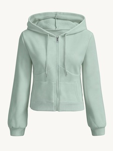 Latest Design Hot Selling Women Pullover Hoodies Sweatshirt Female Winter Women Hoodies Plus Size Solid Color Fleece Long Sleeve - Product Image 1