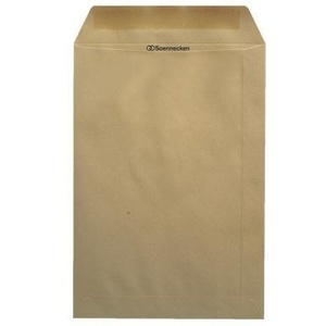 Sobres de Papel Kraft Marrón DIN C4 Soennecken, Paquete de 25 Unidades, 229 x 324 mm, Ventana, 90 g/m², Solapa Engomada, Bolsa de Envío - Product Image 1