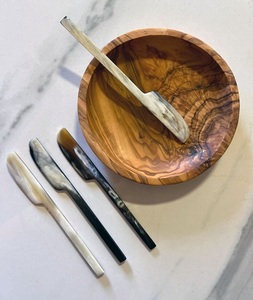 Cuchillo de sushi Sashimi de filete de pescado de acero de Damasco VG10 de bisel único de gran calidad con mango de madera de cuerno de búfalo - Product Image 4