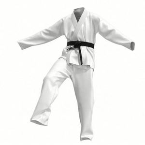 Uniforme de karaté et d'arts martiaux personnalisable de haute qualité 100% polyester avec design respirant et léger, logo personnalisé, service OEM - Product Image 4