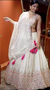 Mariée spéciale lourde styliste Georgette et miroir soie Lehenga Choli pour les femmes fête porter Salwar Sari pour les mariages - Product Image 2