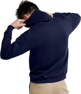 Vente flash Nouveauté Sweat-shirts à capuche doublés pour hommes 100% polyester Teint en pièce Hiver Uni Logo personnalisé Séchage rapide Respirant - Product Image 5