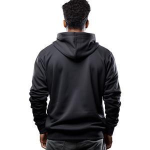 Sweatshirts pull personnalisables lourds Polyester/coton teint uni pour la commande en gros d'hiver - Product Image 4