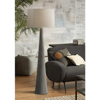 Lampadaire LED G9 design moderne, structure en fer, abat-jour en papier mâché antique jaune, 55 pouces, écologique, luxueux, pour intérieur