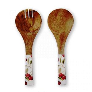 ชุดเซิฟเวอร์สลัดไม้2ชิ้นทำมือไม่เหมือนใครชุดเซิฟเวอร์สลัด - Product Image 4