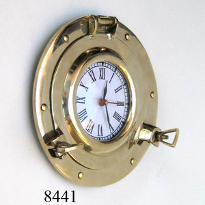 Brass Nautical Porthole <b>Clock</b> Exporter Elegant Brass Porthole <b>Clocks</b> Metal Crafts Wholesale Suppliers Indian - Product Image 6
