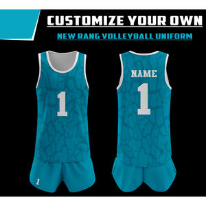 เครื่องแบบวอลเลย์บอลชายผ้าโพลีเอสเตอร์100% โลโก้สูงออกแบบได้ตามต้องการดีไซน์ล่าสุด - Product Image 4