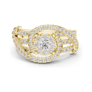 Bague en diamant de laboratoire 0,952 CT pour femmes, clarté VVS-VS EF, or 18 carats, 14 carats, 10 carats et argent 925, or rose, or jaune, or blanc - Product Image 6