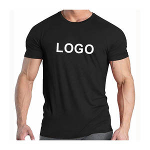 T-shirt d'entraînement à manches courtes 100% coton pour homme avec impression numérique de logo personnalisé Mélange doux de coton et de polyester 180gsm - Product Image 3