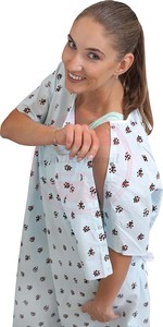 Batas de hospital de calidad superior para hombres o mujeres \ Bata de Enfermería Médica para Mujeres con broches en los hombros - Product Image 4