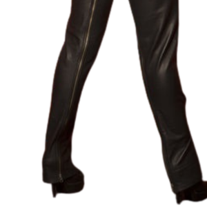 <b>Black</b> Leather Spanking <b>Skirt</b> <b>Women</b> Open Back Strap Detail Fetish Mini <b>Skirt</b> BDSM Style - Product Image 5