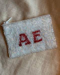 Sac à main pour femme Indian Artisans avec fermeture à glissière perlée et design rayé brodé Style de mode vintage - Product Image 2