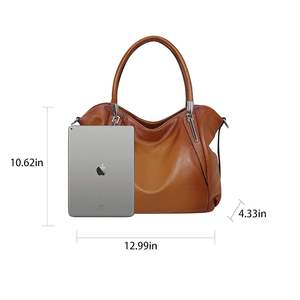 Bolsas de mano de cuero originales tejidas hechas a mano de color personalizado para mujer Cierre de cremallera de Cuero 100% de calidad superior - Product Image 2