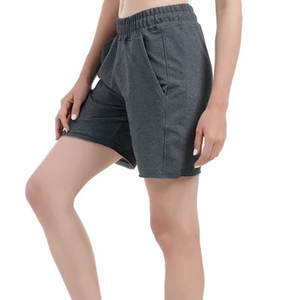 Short taille haute pour femme Logo personnalisé Vêtements de salon en molleton de coton doux Short cargo Style sexy Techniques lavées Fourniture en gros - Product Image 5