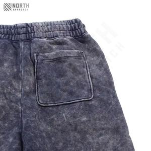 Nouveauté : Short décontracté vintage pour homme en toile délavée à l'acide, en polyester/coton, avec cordon de serrage, taille 3XL, uni, livraison rapide - Product Image 6