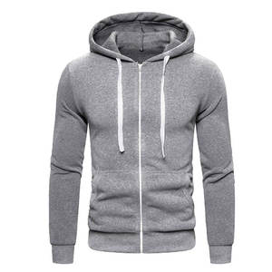 Sweats à capuche zippés respirants en coton mélangé pour hommes, sweats à capuche zippés en coton pour hommes à vendre, dernière vente en vogue - Product Image 1