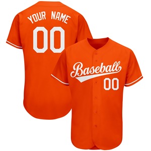 Top vente numérique impression personnalisée sublimation complète uniforme de baseball col rond manches courtes coupe à sec respirant maillot de baseball - Product Image 2