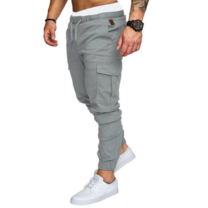 2025 nouveaux hommes imperméable respirant séchage rapide toile Joggers multi-poches sarouel pour la salle de sport et la course - Product Image 3