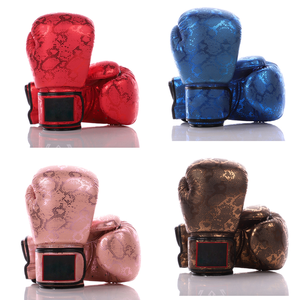 Guantes de boxeo de cuero Pu personalizados de alta calidad Guantes de boxeo de hombre con logotipo personalizado de la mejor calidad - Product Image 6
