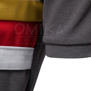 เสื้อโปโลแขนสั้นสำหรับผู้ชายเสื้อยืดออกแบบเองล่าสุดผ้าถัก - Product Image 4