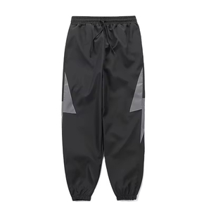Waterproof Safety High <b>Elastic</b> Casual Canvas Rain Pant Custom Color Windproof for Adult Men's High Waist Washed - Product Image 1
