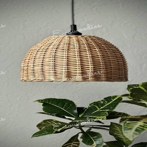 New Design Handmade Creative Wicker Hanging <b>Lamp</b> <b>for</b> Indoor Woven Bamboo Pendant Light Hanging Ceiling <b>Lamp</b> <b>Shade</b> <b>for</b> Home - Product Image 3