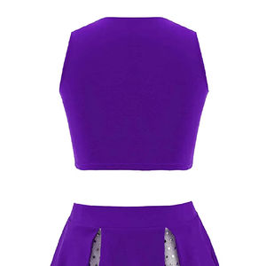 Meilleures ventes Uniformes de cheerleading pour femmes Nouveautés Ensembles de vêtements de sport en matériau respirant Séchage rapide Uniforme de cheerleading - Product Image 6