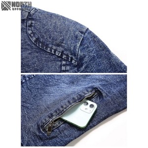 <b>Men's</b> Denim Vest Sleeveless <b>Jean</b> Vest Motorcycle Punk <b>Black</b> Blue <b>Biker</b> Plus Size Jacket <b>Men's</b> Denim Jackets Coats - Product Image 4