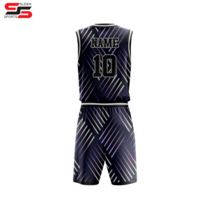 Último diseño sublimado de impresión al por mayor camiseta de baloncesto personalizado jóvenes reversible uniformes de baloncesto - Product Image 2