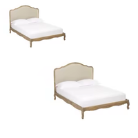 Lit en bois Meubles de chambre à coucher au design moderne Qualité supérieure Prêt à exporter Fait main d'Indonésie