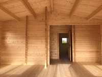 Cabane résidentielle à deux chambres |   Maison en bois préfabriquée pour la cour et les stations balnéaires Cabanes en rondins Maison en bois préfabriquée