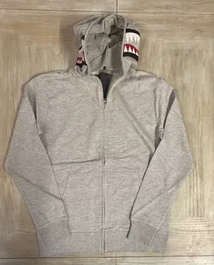 Sweat à capuche zippé d'hiver avec logo personnalisé, impression numérique, tissu polaire et poches fonctionnelles - Homme 100% coton - Product Image 1