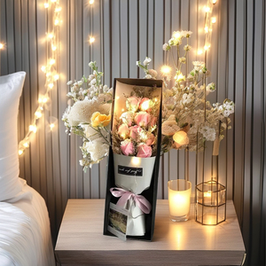 <span class=keywords><strong>Ramo</strong></span> <span class=keywords><strong>de</strong></span> Flores <span class=keywords><strong>de</strong></span> Jabón Artificial <span class=keywords><strong>de</strong></span> Alta Calidad con Luces LED para el Día <span class=keywords><strong>de</strong></span> San Valentín, Día <span class=keywords><strong>de</strong></span> la Madre, Halloween, Graduación, Caja <span class=keywords><strong>de</strong></span> Regalo 2026 - Product Image 6
