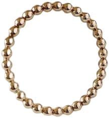 Bague femme plaine perlée cercle bague déclaration bijoux promesse mariage empilable minuscule bijoux faits à la main 925 bague en argent Sterling - Product Image 3