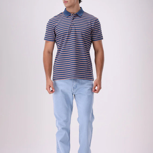 Polo informal con cuello vuelto para hombre, producto único, material de algodón 100%, hecho de polos para hombre en color sólido - Product Image 3