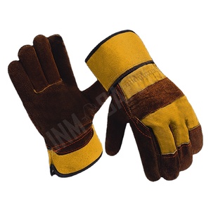 Gants de travail en cuir de vachette grainé de qualité supérieure, fabriqués au Canada, confortables, ignifuges, pour travaux industriels et jardinage - Product Image 3