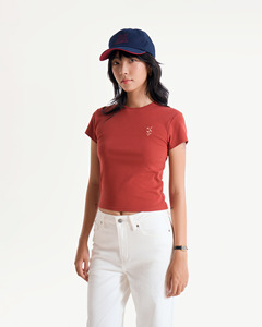 Camiseta Casual de Verano para Mujer, Manga Corta, Cuello Redondo, Bordado, Corte Regular, 100% Algodón, Secado Rápido, Transpirable, Color Sólido, Routine VN - Product Image 5