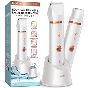 Depiladora Eléctrica IPX7 para Mujer, Dispositivo 2 en 1 para Depilación Facial, Axilas, Piernas, Brazos, Cara, USB, Lavable, Depiladora de Láminas - Product Image 2