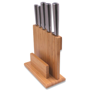 Porte-couteau en bois de haute qualité fait à la main brillant poli taille personnalisée accessoires de cuisine produit antique - Product Image 5