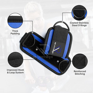 Correas de Tobillo con Doble Anillo en D, Cuerda de Algodón para Máquina de Gimnasio, Accesorios de Fitness para Culturismo, Hechos a Medida, Ligeros - Product Image 5