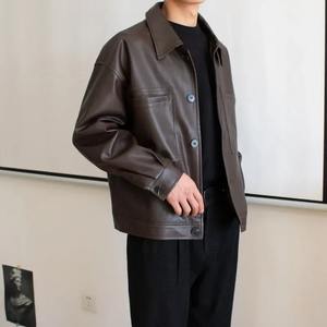 Chaqueta universitaria de piel de vaca personalizada para adultos jóvenes color real béisbol Letterman con patrón de camuflaje para la temporada de primavera - Product Image 3