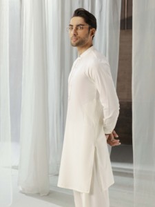Salwar Kameez pakistanais pour hommes, vêtements confortables à porter, tenue traditionnelle musulmane, coupe régulière pour tous les jours, Eid et prière du vendredi - Product Image 2