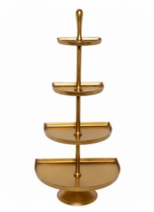 Elegant European Style Luxury 3 Tier Wedding <b>Cupcake</b> <b>Stand</b> Metal White Display Tower Pastry Serving Tray New Arrival Easy - Product Image 5