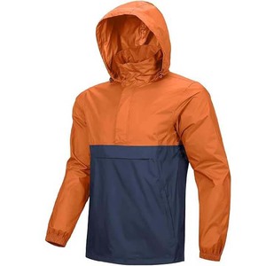Veste coupe-vent en nylon durable pour hommes, style High Street, à capuche et fermeture éclair, légère pour un confort et une polyvalence ultimes - Product Image 1