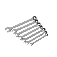 Jeu de clés mixtes à cliquet métriques OEM 72 dents CR-V 7 pièces, kit de réparation industriel et bricolage en acier au chrome-vanadium, norme ANSI