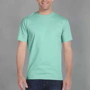Haute qualité été 100% coton vierge surdimensionné lourd t-shirt impression personnalisée poids lourd t-shirt uni hommes t-shirt pour unisexe - Product Image 6